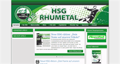 Desktop Screenshot of hsg-rhumetal.de