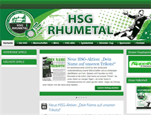 Tablet Screenshot of hsg-rhumetal.de